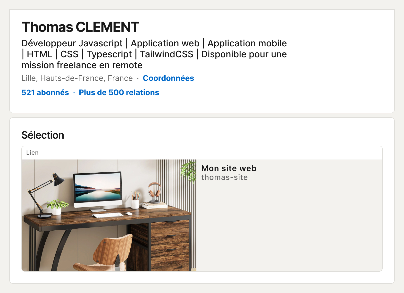 Headline vague et sans appel à l'action
