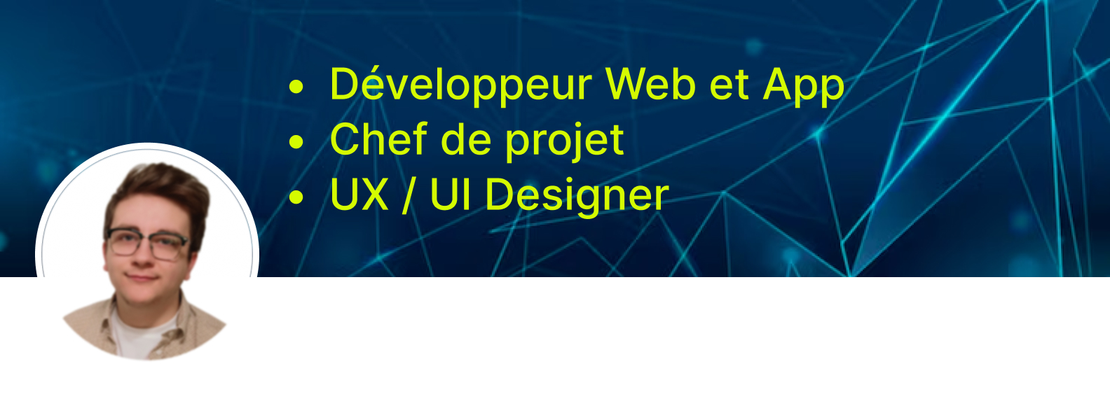 Bannière et photo par défaut