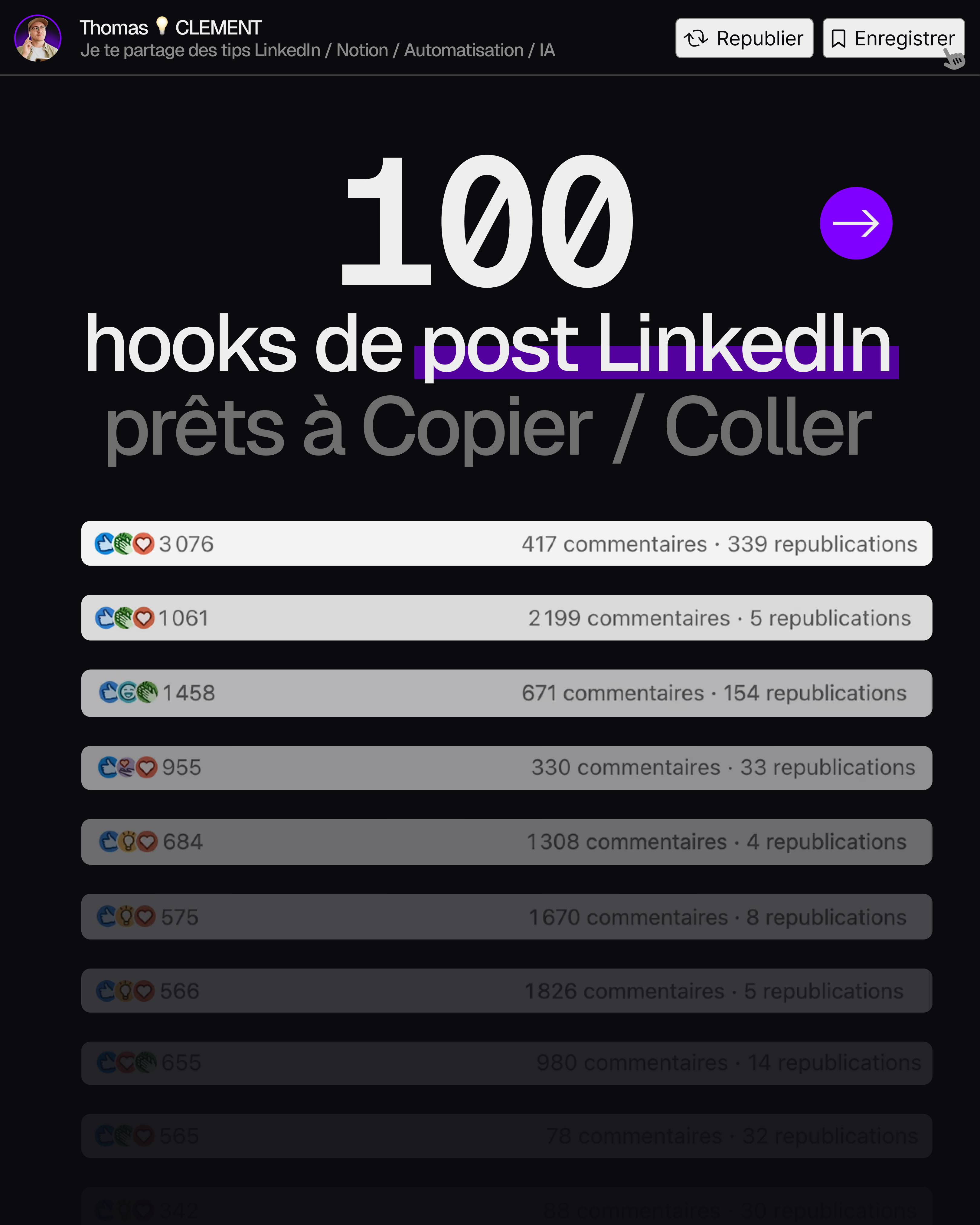 Identité visuelle cohérente sur les posts
